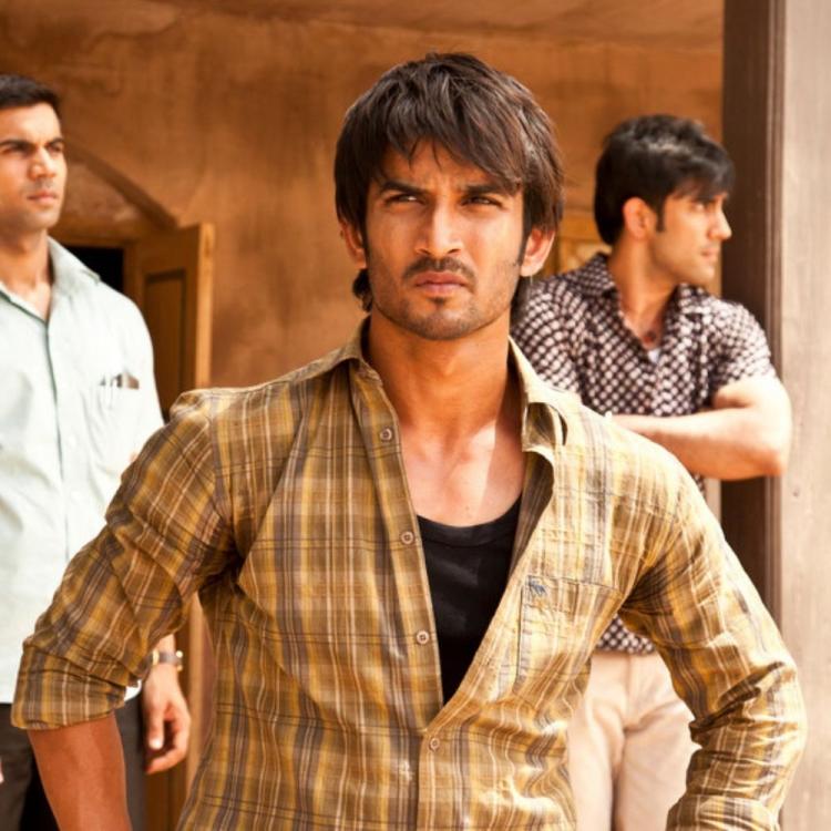 sushant singh rajput in pink shirt