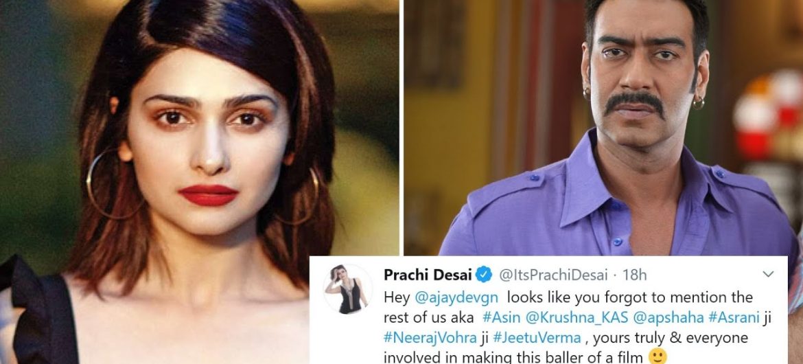 Prachi Desai Slams Ajay Devgn For Not Mentioning Her, Asin, Krushna