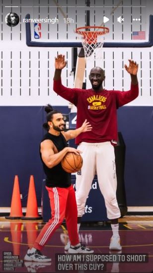 Watch: Fans go crazy for Ranveer Singh at NBA All-Star Celebrity Game