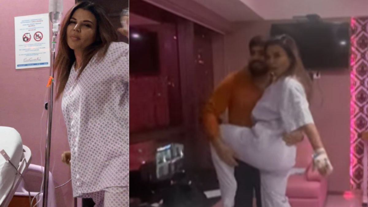 Rakhi Sawant Dances With Boyfriend Adil In Hospital Room Before Her