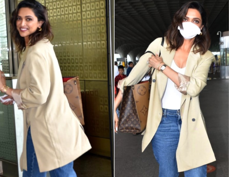 Deepika Padukone shows off her Fendi bag at the airport. How much do you  think it is priced at? . . . . . #deepikapadukone #airportstyle…