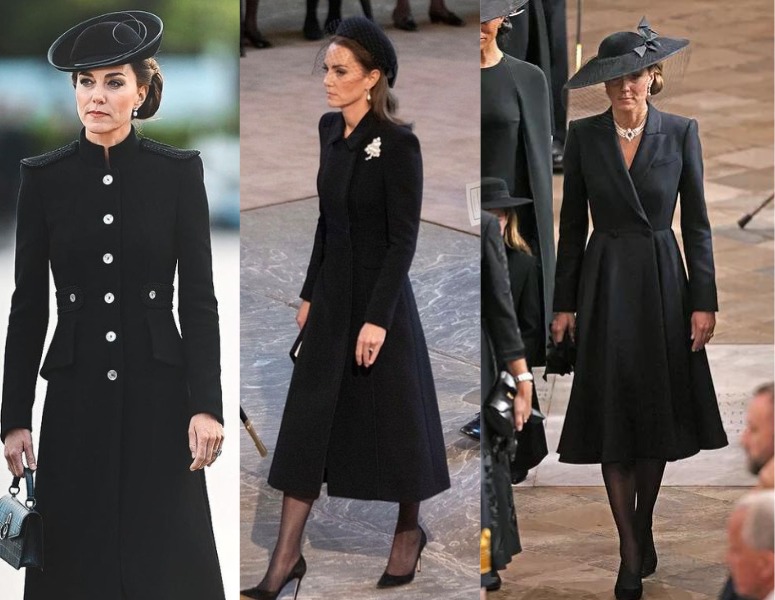 Catherine, Princess of Wales, is the picture of sophisticated mourning