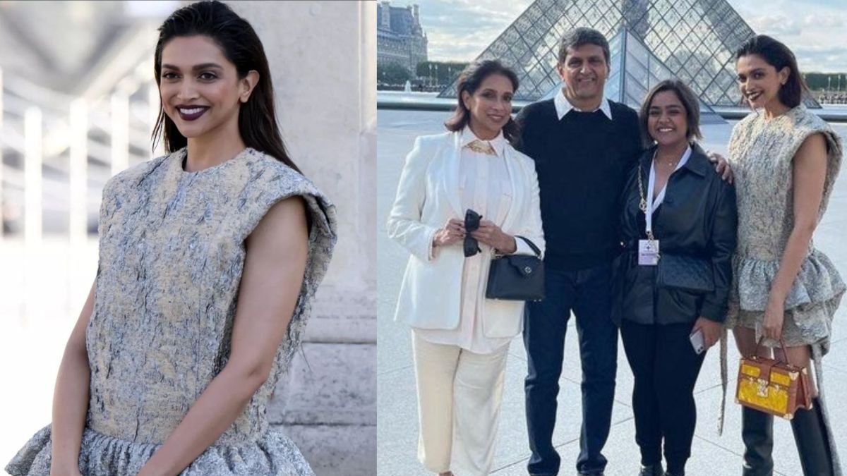 Deepika Padukone attends Paris Fashion Week show with parents