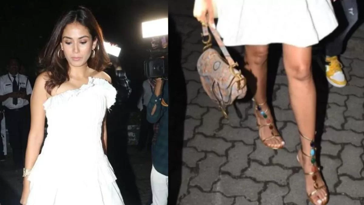 Mira Rajput Dons A Ruffled Dress With Sandals Worth Rs. 1 Lakh, Carries A Bag Worth Rs. 4.6 Lakhs!