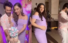 Disha Parmar's Joyful Baby Shower Infuses Color Into The Town; Actress Cradles Her Baby Bump While Dancing!