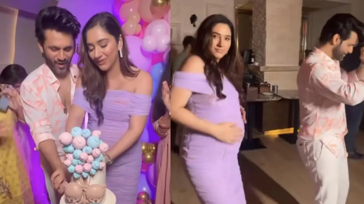 Disha Parmar's Joyful Baby Shower Infuses Color Into The Town; Actress Cradles Her Baby Bump While Dancing!