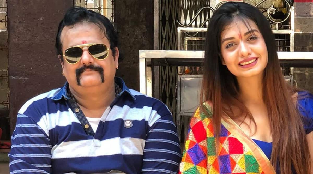 Divya Agarwal with her father 