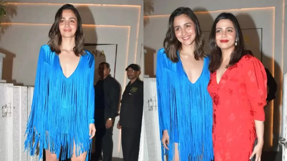 Alia Bhatt with her sister, Shaheen Bhatt At BFF's Birthday Bash