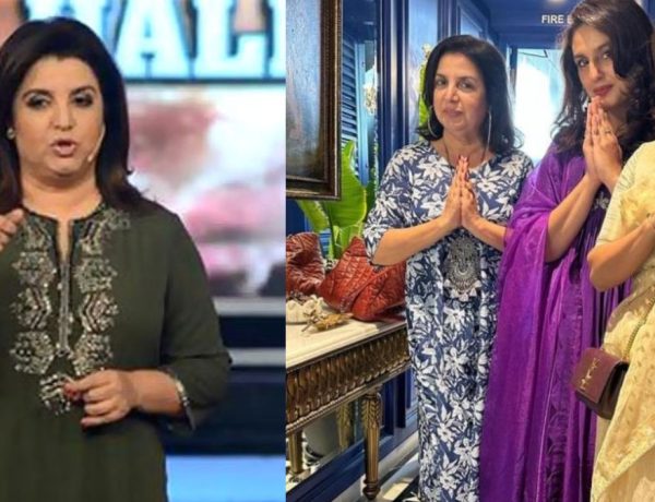 Farah Khan reacts bold at a fan who criticized her wearing slippers while performing ganesh puja