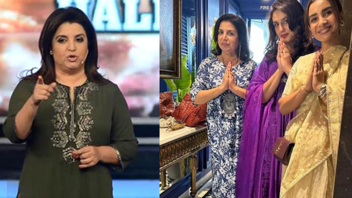 Farah Khan reacts bold at a fan who criticized her wearing slippers while performing ganesh puja