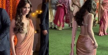Disha Patani Gets Brutally Slammed For Wearing A Sexy Saree At Ambani's Ganpati Puja!
