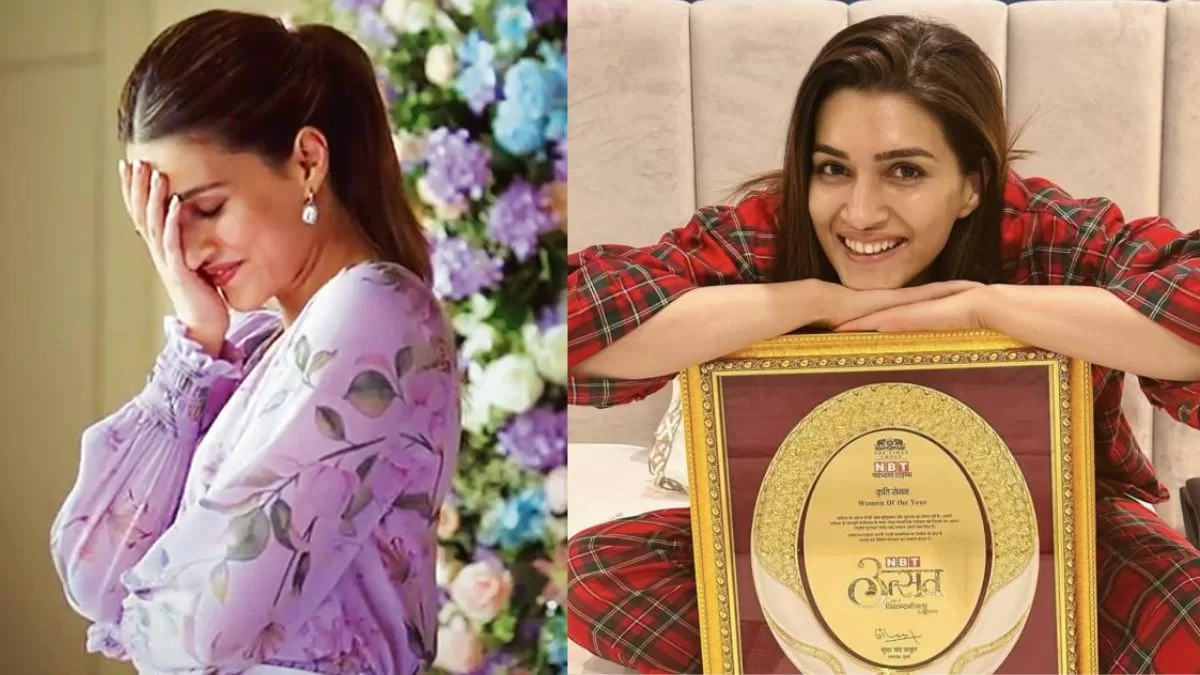 (Pls add images) Kriti Sanon Receives The 'Woman Of The Year' Award; Netizen Asks 'Is She Buying All These Awards?'