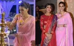 Kriti Sanon Poses With Shilpa Shetty For Navratri Celebrations In Kerala; Fans Guess Who's Taller!