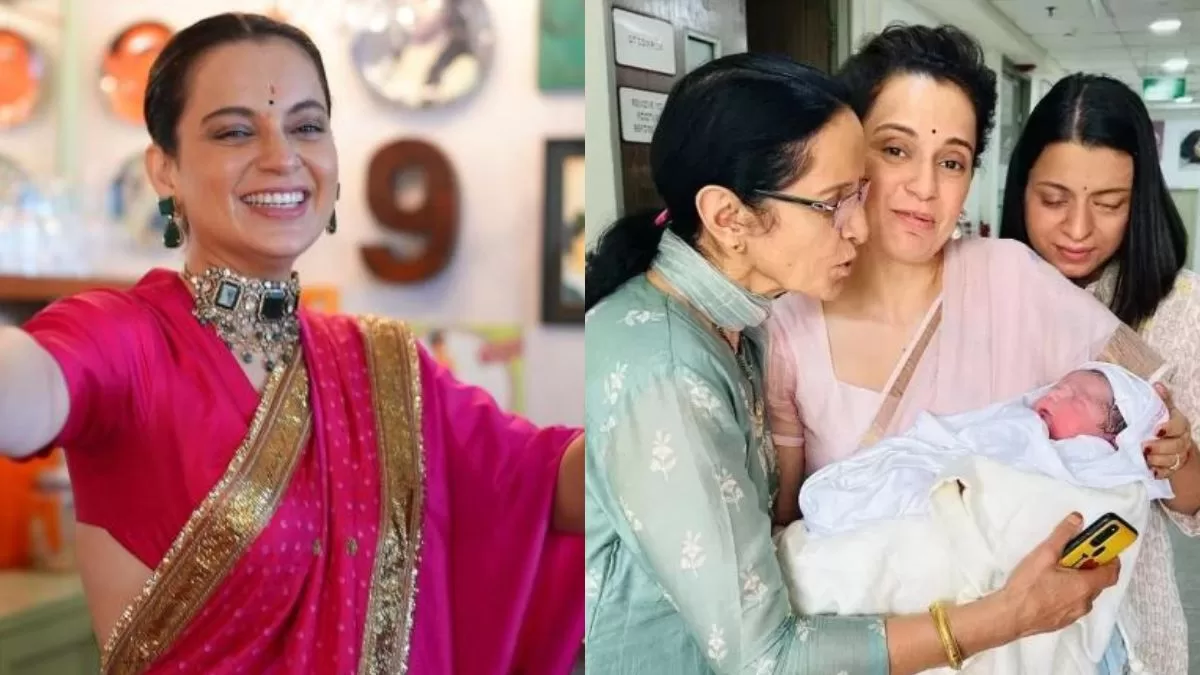 Kangana Ranuat Beams With Joy As She Becomes A 'Bua' For First Time; Reveals Her Nephew's Face!