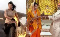 Ahead Of 'Tejas' Release, Kangana Ranaut Visits Ayodhya's Ram 'Mandir' To Seek Blessings; Shares Film's New Promo!