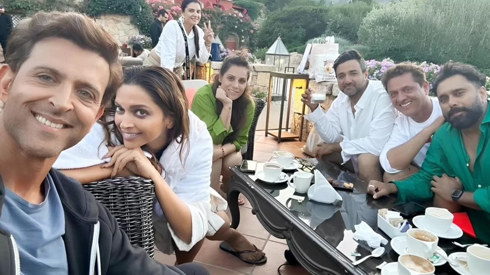 Deepika Padukone And Hrithik Roshan Enjoy Coffee-Time On Fighter Set In Italy; Picturesque View Wins Hearts!