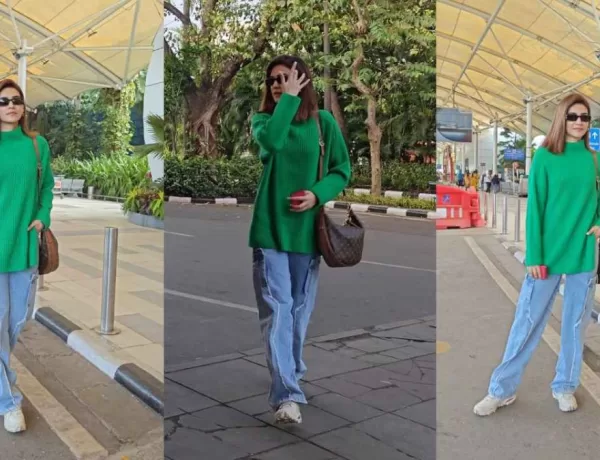 Kriti Sanon Stuns at Mumbai Airport with Effortless Winter Fashion, Setting New Style Standards!