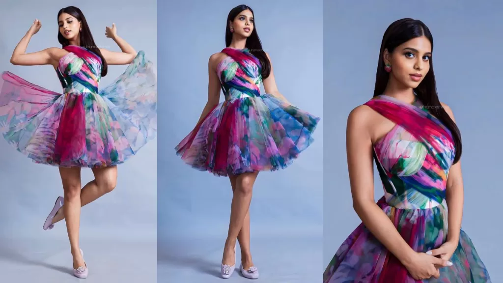 Suhana Khan Radiates Youthful Elegance in Floral Mini Dress – A Fashion Triumph by Gauri and Nainika!