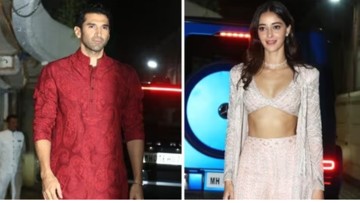 Ananya Pandey and Aditya Roy Kapur Radiate Glamour at Sara Ali Khan’s Star-Studded Diwali Celebration