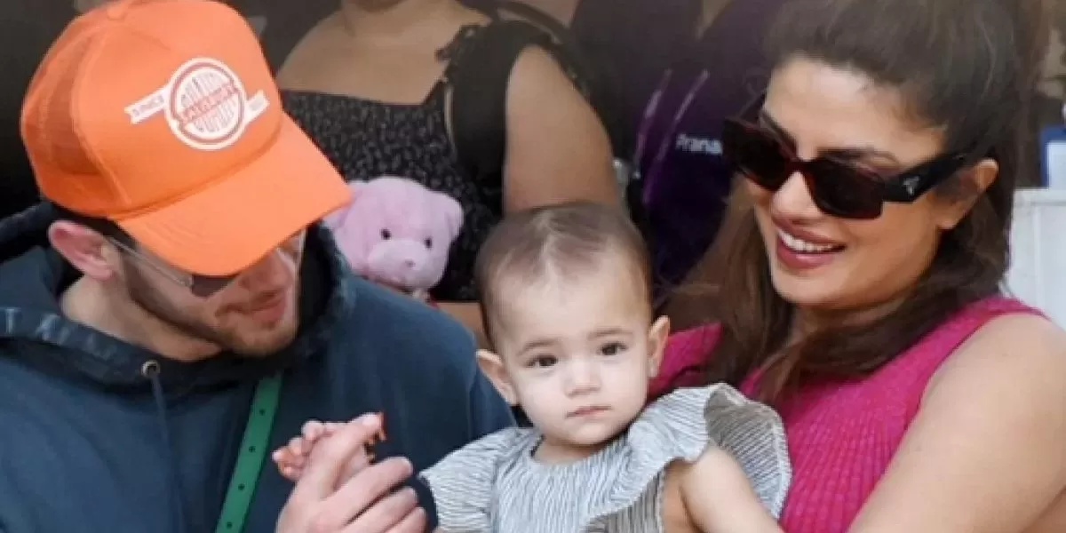 Priyanka Chopra and Nick Jonas with Daughter Malti Marie Chopra Jonas