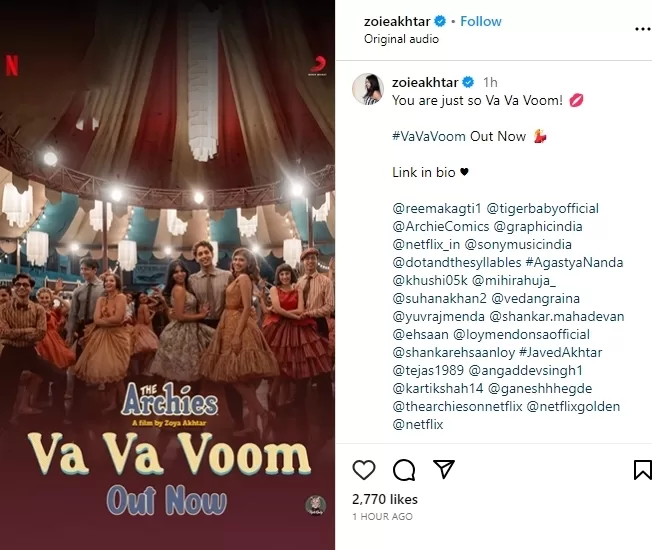 The Archies Song Va Va Voom: Suhana Khan, Agastya Nanda And Khushi Kapoor -  It's A Party