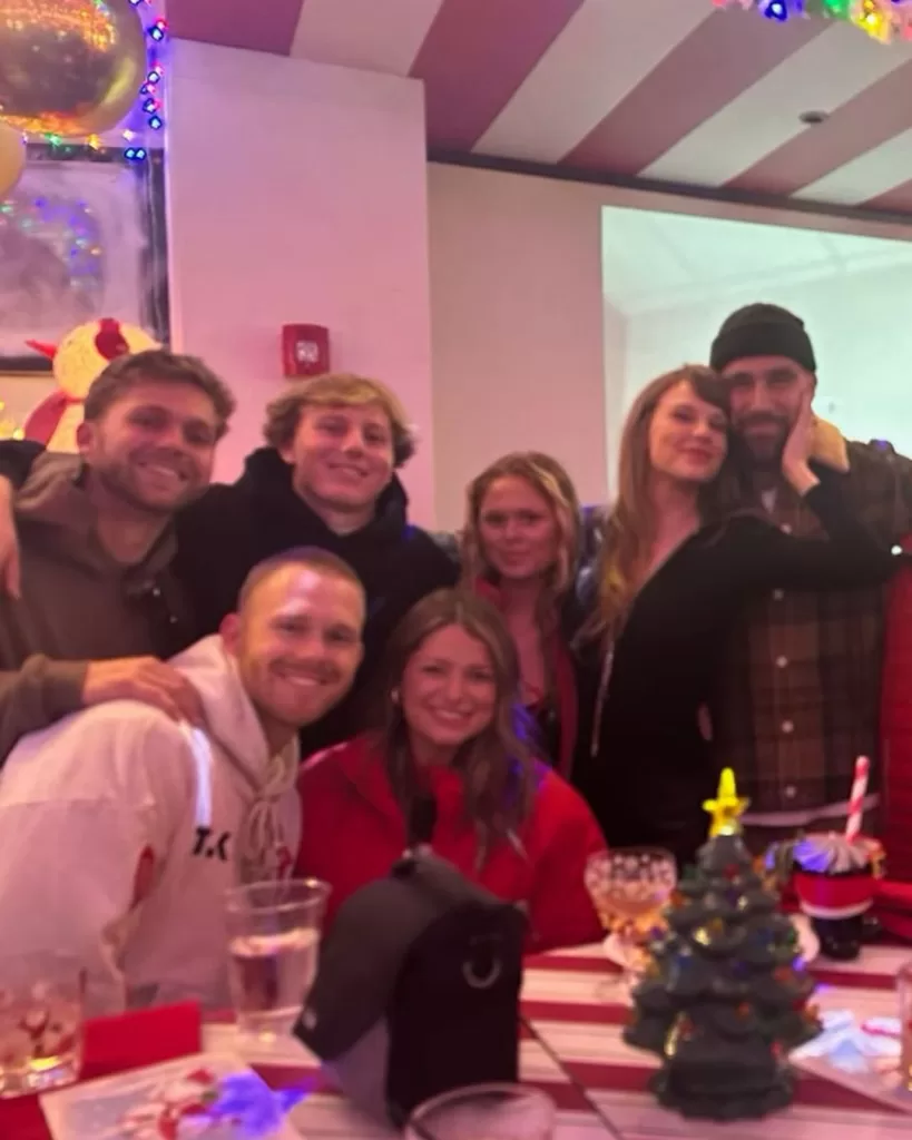 Taylor Swift and Travis Kelce Share a Sweet Moment at Miracle on Main Street Christmas Bar After Kansas City Chiefs' Loss