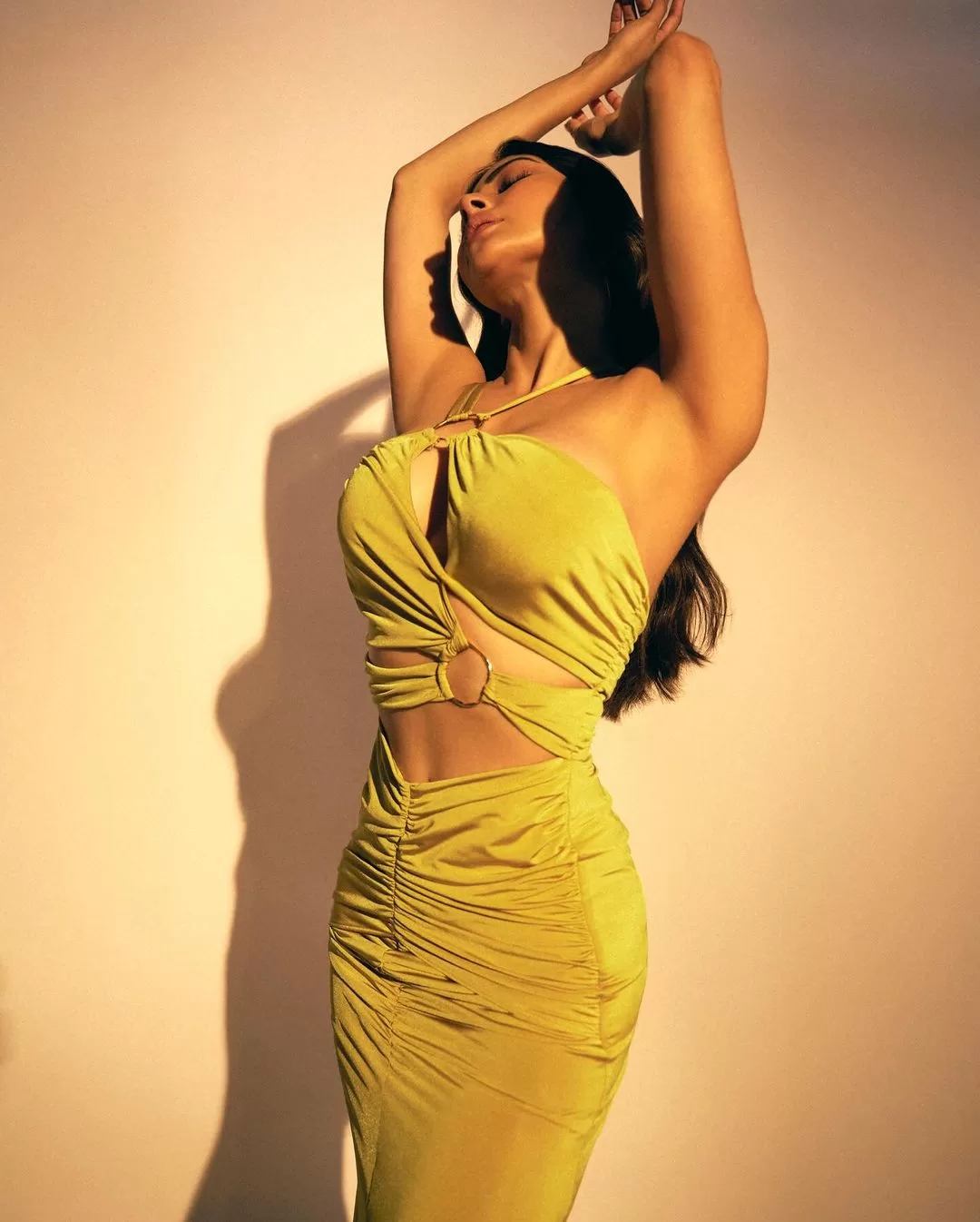 Sultry and Stylish: Mouni Roy's Rs. 46,996 Sage-Green Gown Steals the Spotlight on Social Media!