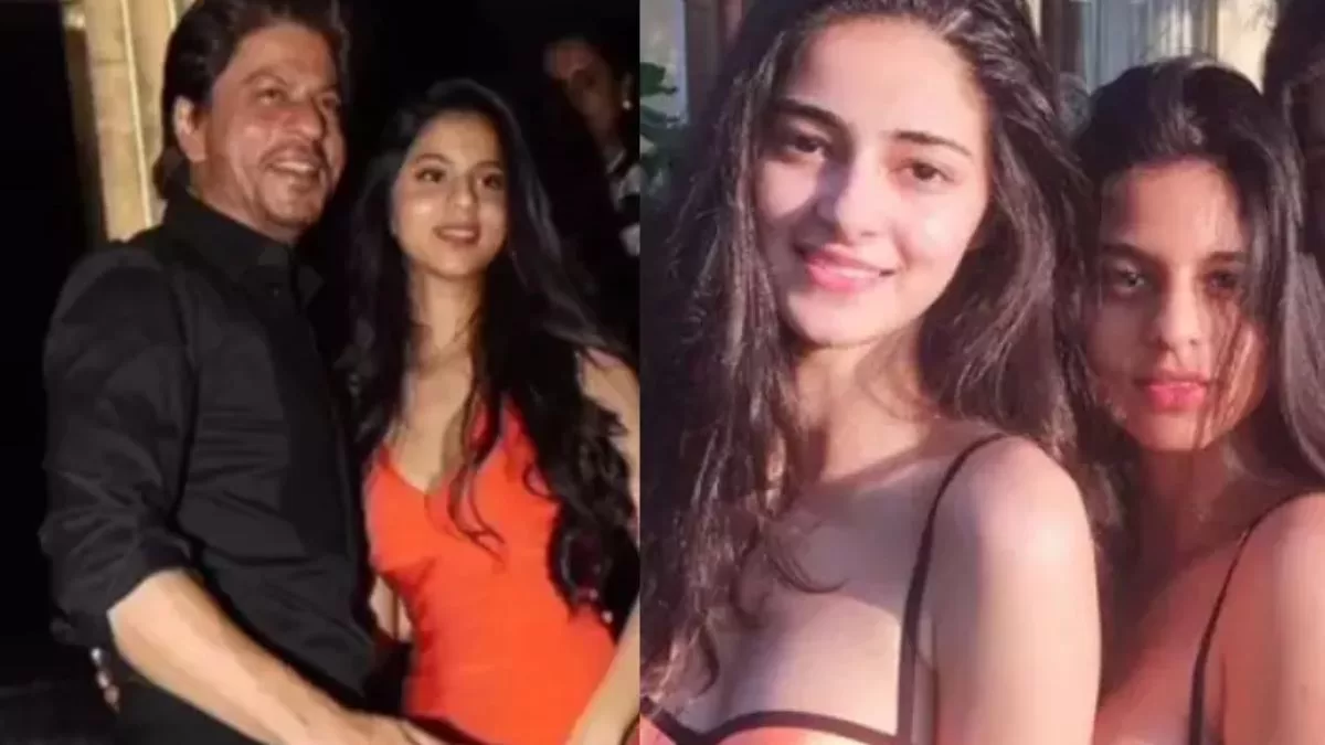 SRK's Throwback Pic with Young Suhana Khan and Ananya Panday Sparks Nostalgia and Internet Buzz