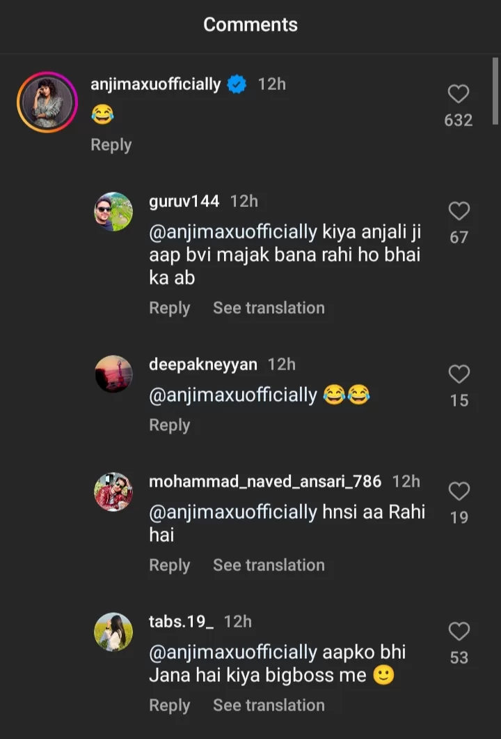 Anjali Arora's comment 