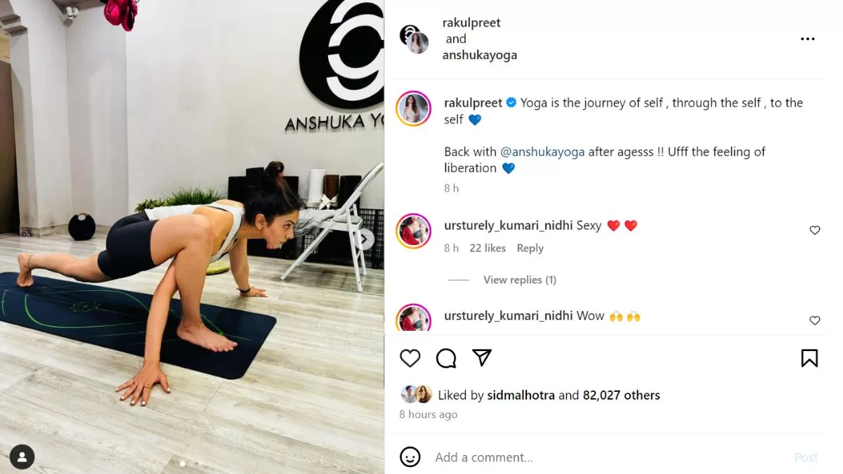 Rakul Preet Singh Is Back With Yoga After "Ages", Shares Post On World Health day