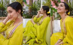 Rocking in Neon: Shraddha Kapoor's Desi Vibes with a Dazzling Anarkali and Elegant Nath!