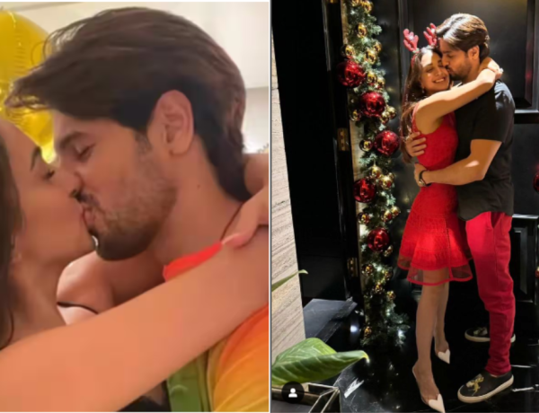 kiara advani gives a passionate kiss to siddharth malhotra on his birthday