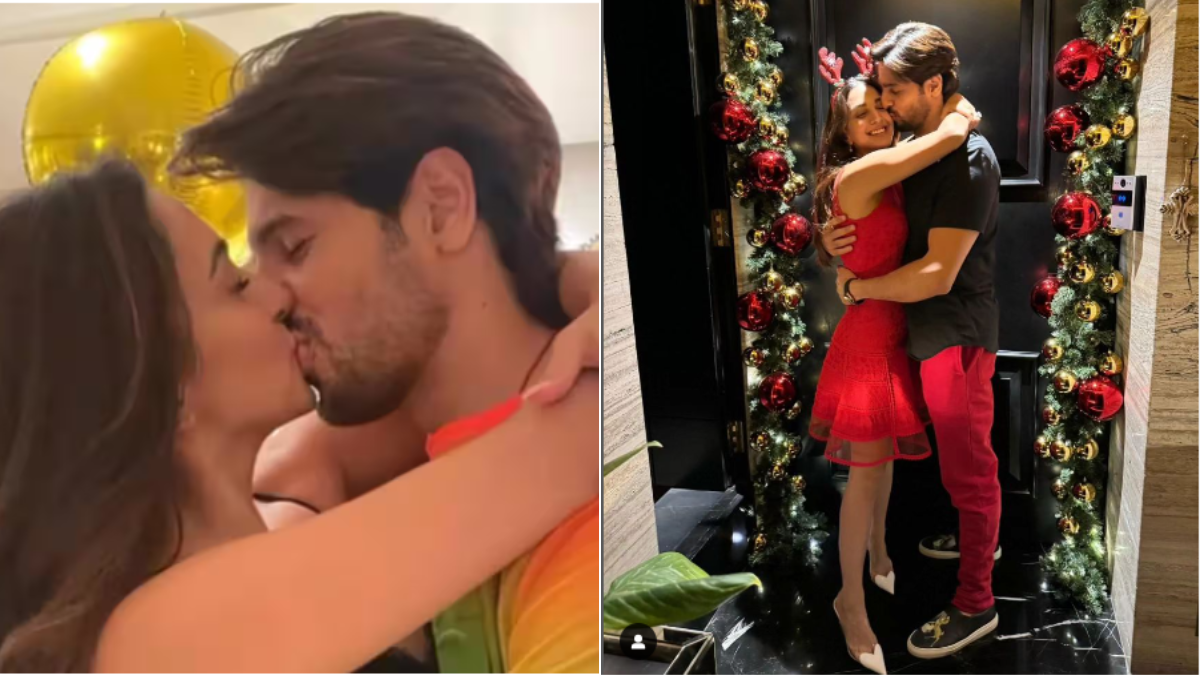 kiara advani gives a passionate kiss to siddharth malhotra on his birthday