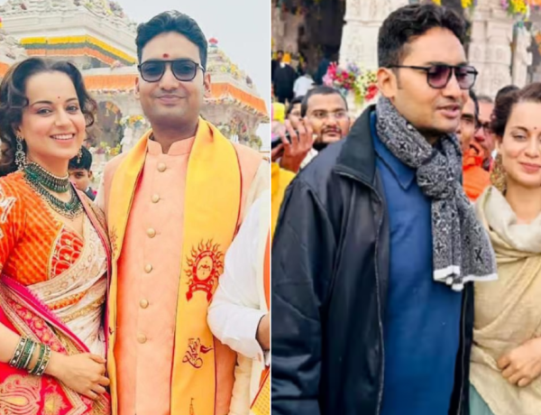 Kangana ranaut sparks dating rumours with EaseMy trip founder NIshant Pitti while attending Ram mandir Pran Prathista