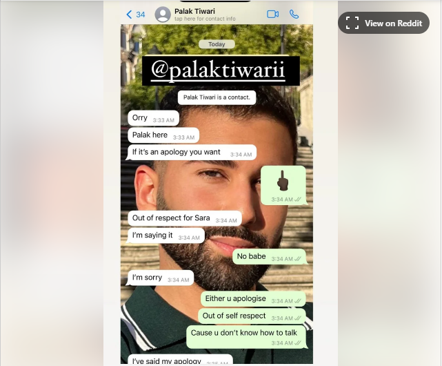 Orry's viral chat with palak tiwari revealed