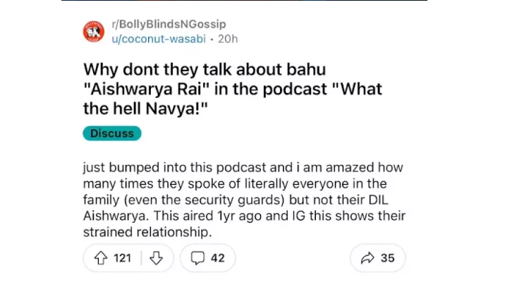 netizen Reactions on Navya Naveli Nanda's Podcast