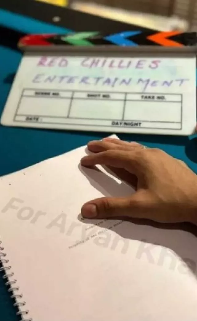 Aryan Khan scripting for "Stardom"
