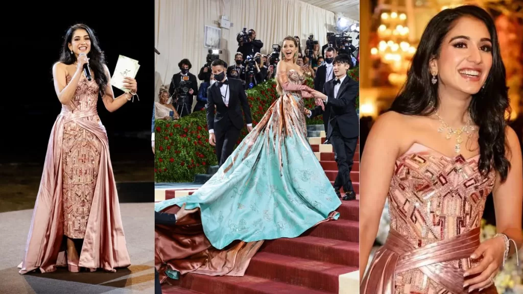 Radhika Merchant Wows in Atelier Versace Gown For Pre-Wedding Inspired by Blake Lively's MET Gala Look!