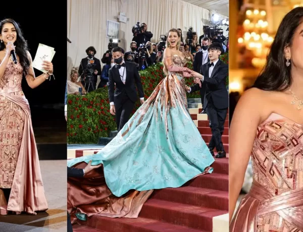 Radhika Merchant Wows in Atelier Versace Gown For Pre-Wedding Inspired by Blake Lively's MET Gala Look!