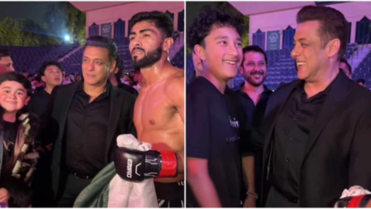 Salman Khan Spotted in Good Spirits with Shahraan Dutt at Dubai Event Amid Mumbai Incident!