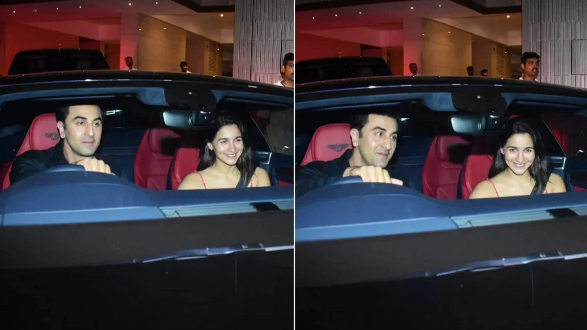 Wife Alia Bhatt is taken for a drive in a brand-new car by Ranbir Kapoor!