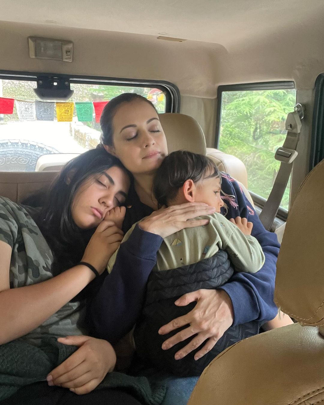 Dia Mirza with son Avyaan, stepdaughter Samaira