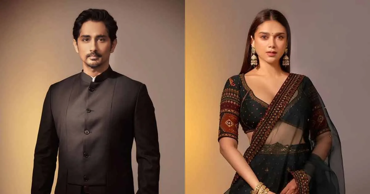Aditi Hydari Rao with husband Sidhharth