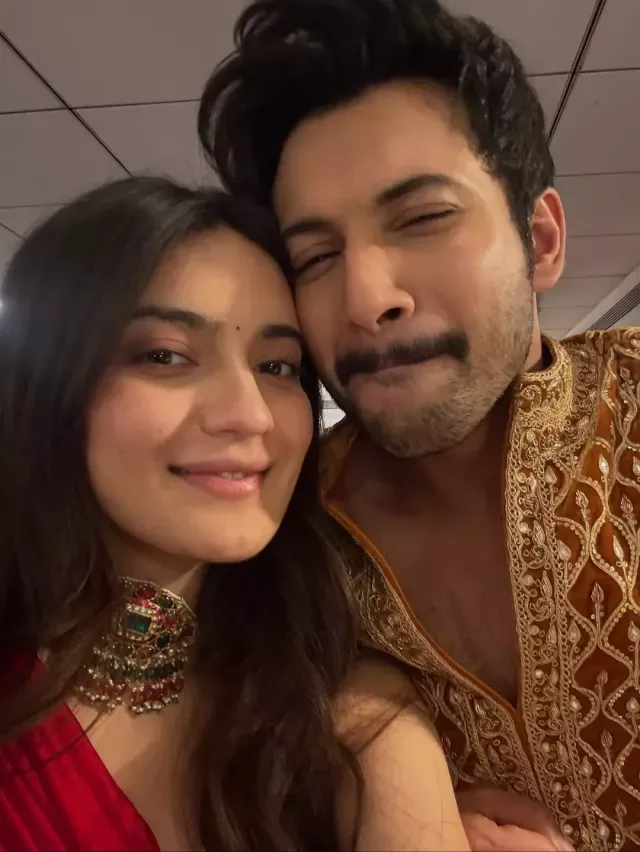 Pratibha Ranta and Rohit Saraf getting cosy at Diwali bash