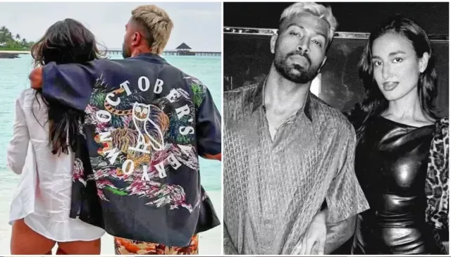 Hardik and Mahieka Sharma pic