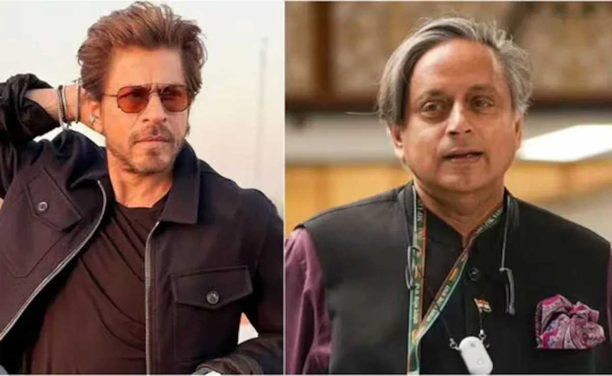Shah Rukh Khan and Shashi Tharoor